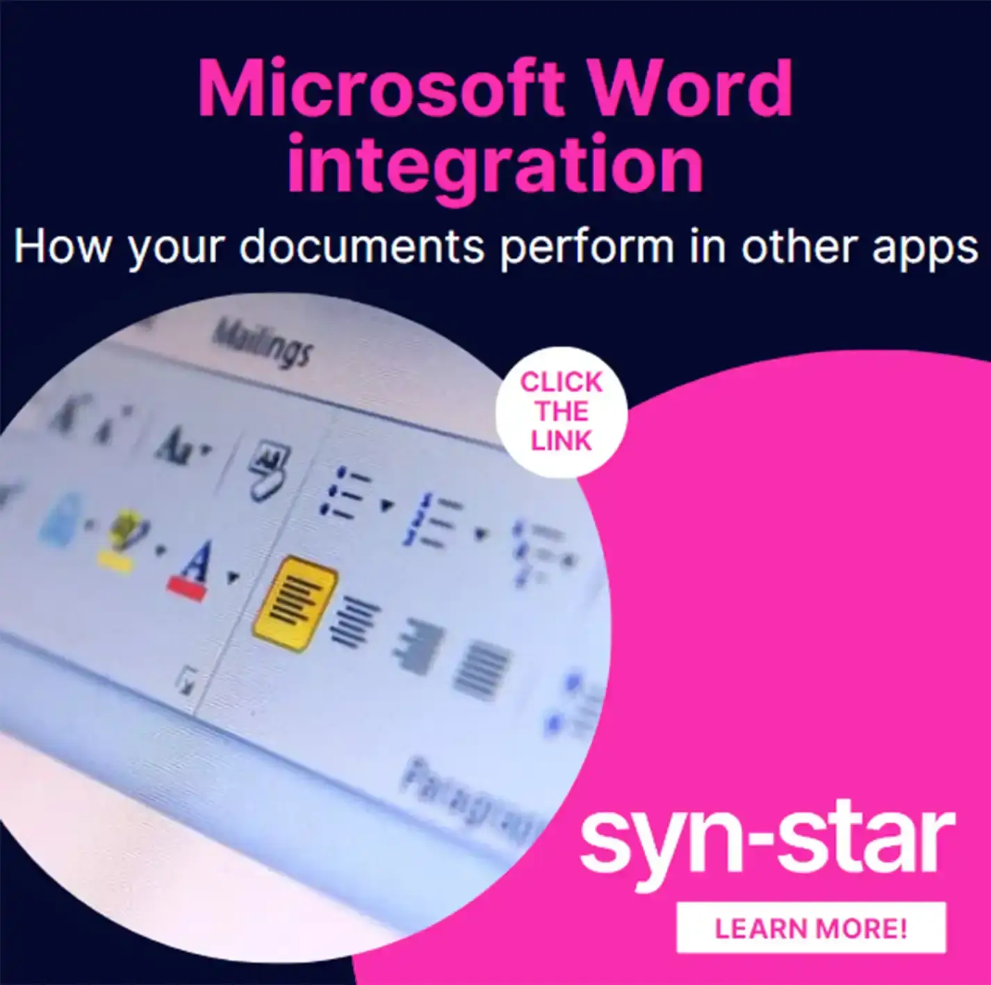 Microsoft Word integration with other apps